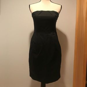 Black Strapless Bodice-Fit Dress Sz6